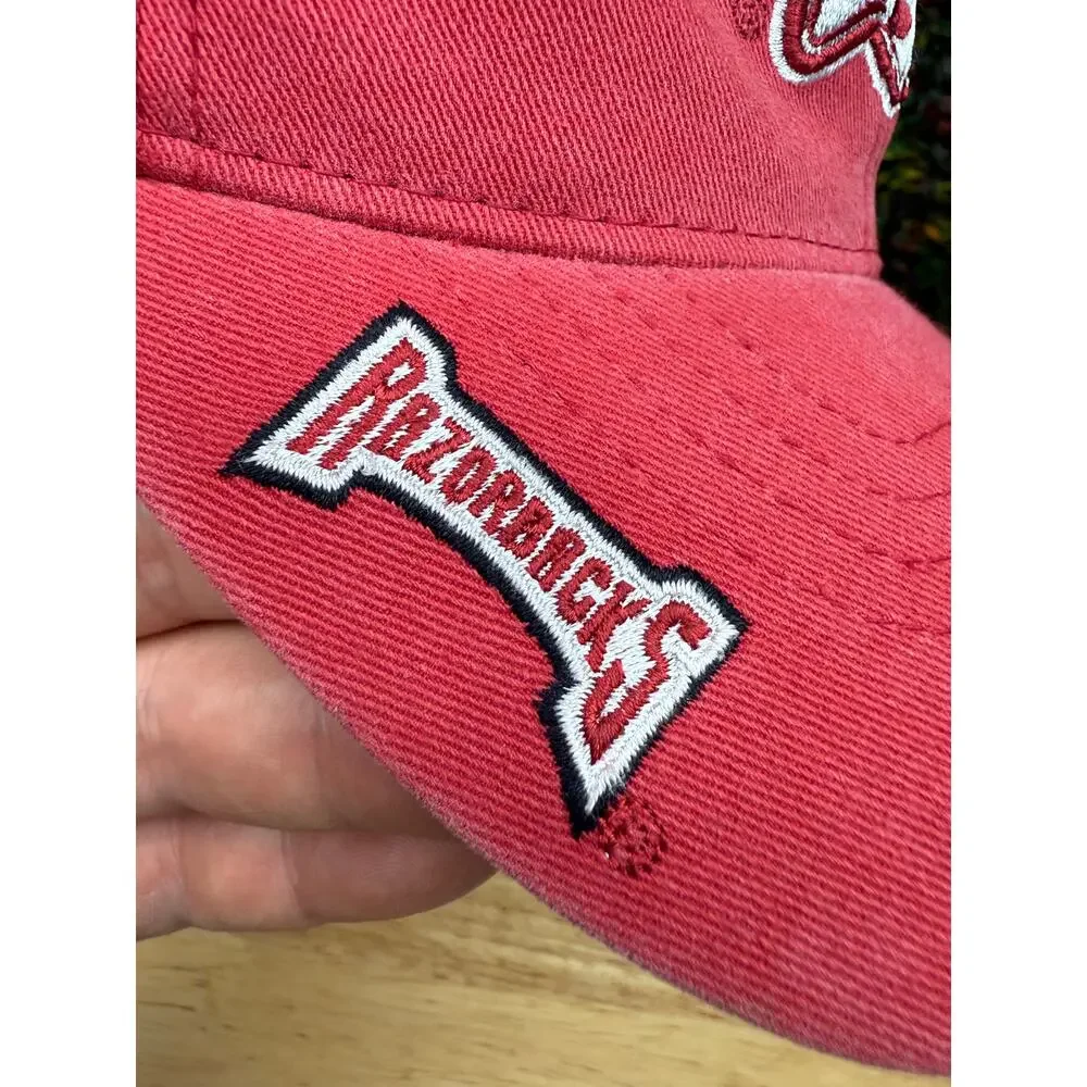 Adidas Arkansas Razorbacks Flexfit Embroidered Hat Red White‎ One Size Fits All